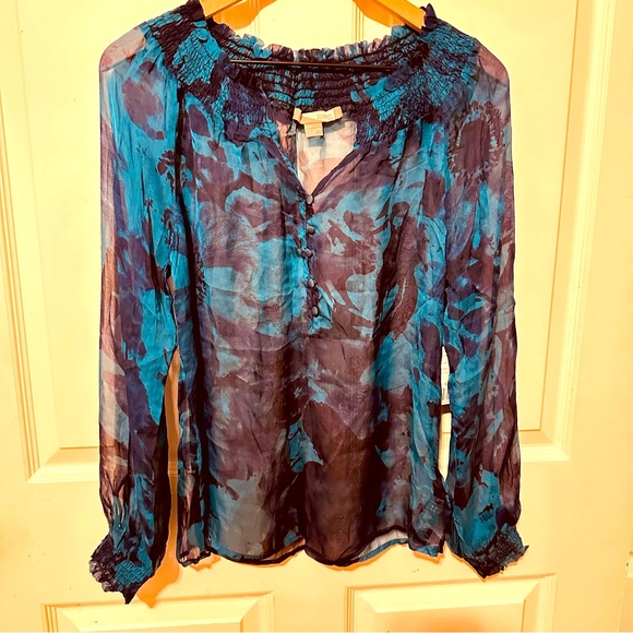 Vintage Tops - Vintage | Top | Silk Printed Top